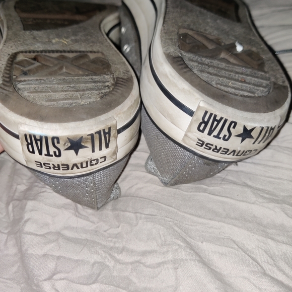 Converse Chuck Taylor All Star Low CT Ox 545025F Admiral grey metallic women's 8 - Picture 8 of 9